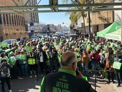 ActionSA Parliamentary Leader Addressing the Picketing in Tshwane