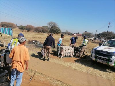Arrest of illegal immigrants in Mamelodi